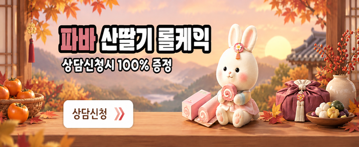 파바 산딸기 롤케익